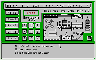 Sherlock Holmes atari screenshot